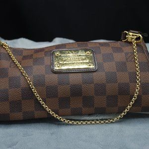Louis Vuitton Damier Ebene Eva Pochette w/ Strap